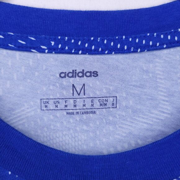 Adidas T Shirt Mens Medium Blue AOP Training - Picture 9 of 11